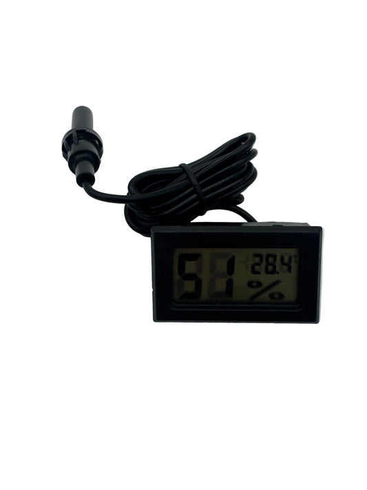 Digital LCD Hygrometer / Thermometer White Background