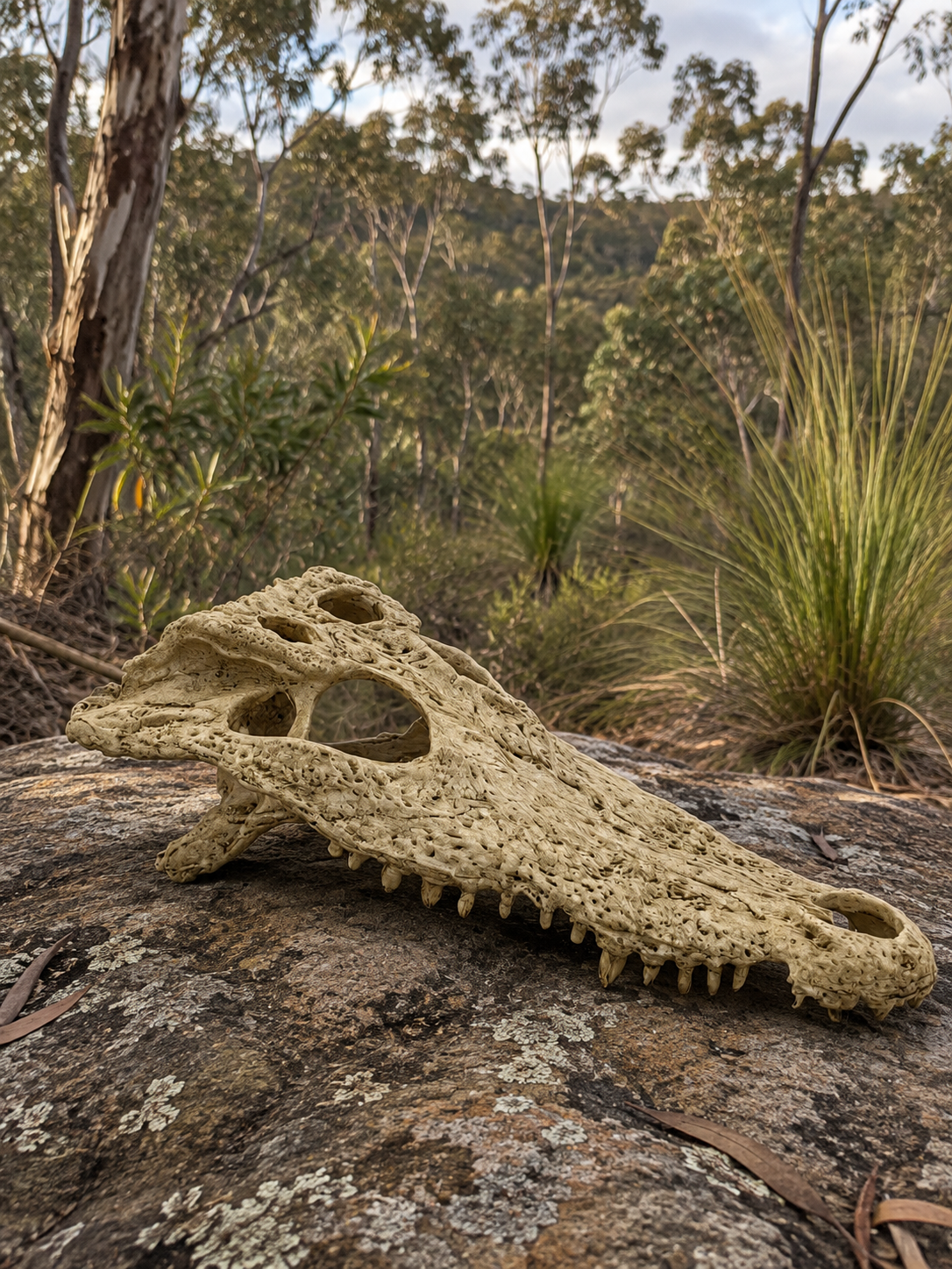 Crocodile Skull Bush Bg
