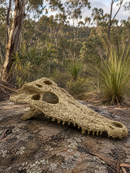 Crocodile Skull Bush Bg