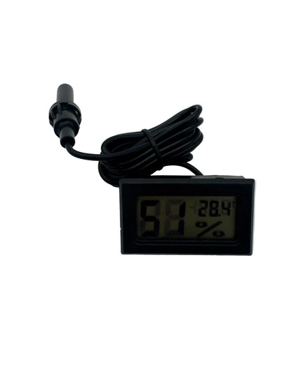Digital LCD Hygrometer / Thermometer White Background