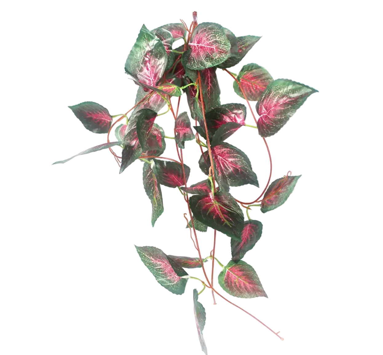 Fake plant decor white bg