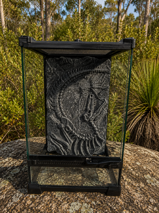 Glass Reptile enclosure 3D background - Bush Background