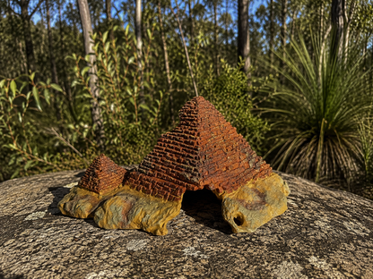 Pyramid Reptile Hide Decoration - Bush Bg
