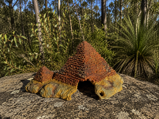 Pyramid Reptile Hide Decoration - Bush Bg